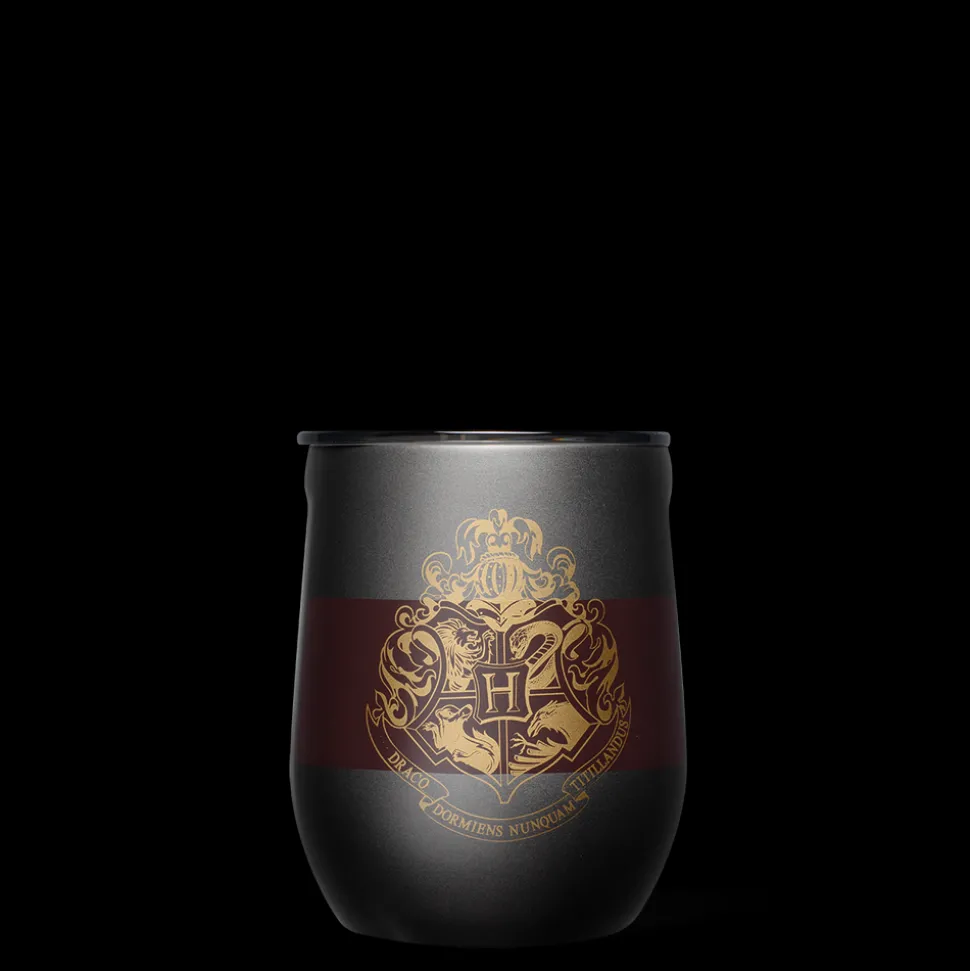 Stemless & Flute-CORKCICLE Harry Potter Stemless Hogwarts Crest