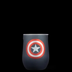 Stemless & Flute-CORKCICLE Marvel Stemless Captain America