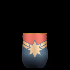 Stemless & Flute-CORKCICLE Marvel Stemless Captain Marvel