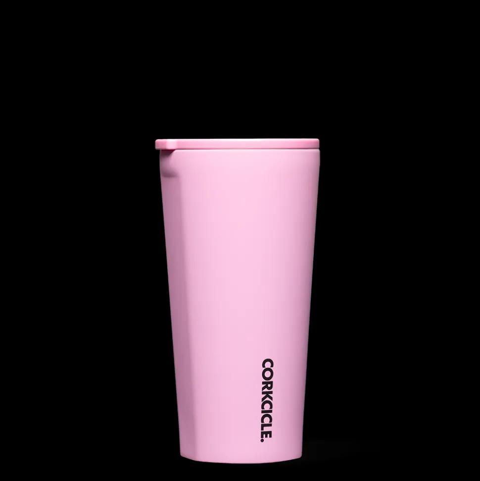 Tumbler-CORKCICLE Neon Lights Tumbler Sun Soaked Pink
