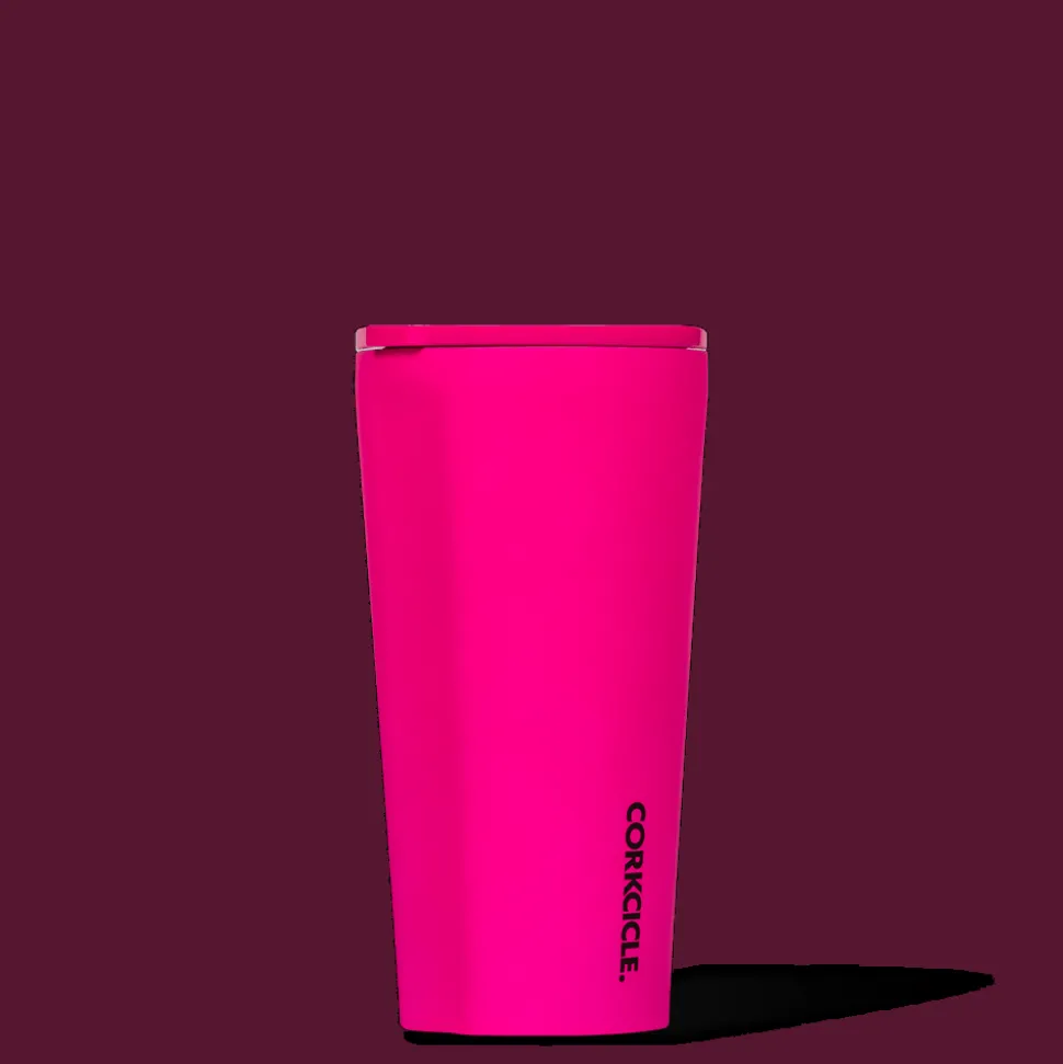 Tumbler-CORKCICLE Neon Lights Tumbler Neon Pink