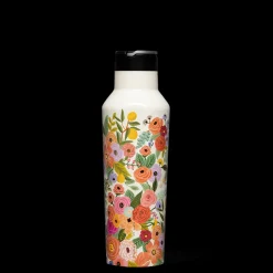 Canteen-CORKCICLE Rifle Paper Co. Sport Canteen Garden Party Cream