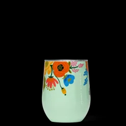 Stemless & Flute-CORKCICLE Rifle Paper Co. Stemless Mint Lively Floral