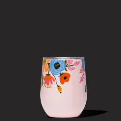 Stemless & Flute-CORKCICLE Rifle Paper Co. Stemless Blush Lively Floral