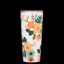 Tumbler-CORKCICLE Rifle Paper Co. Tumbler Cream Lively Floral